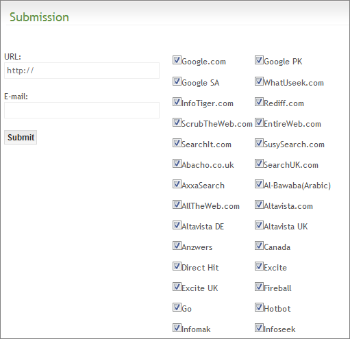 Submit Website To Search Engines